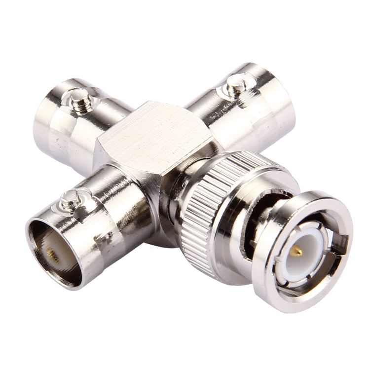 2 PCS 1 x BNC Male to 3 x BNC Female Connector, Cross Type, Cross Type 2 PCS 1 x BNC Male to 3 x BNC Female Connector, Cross Type, Cross Type